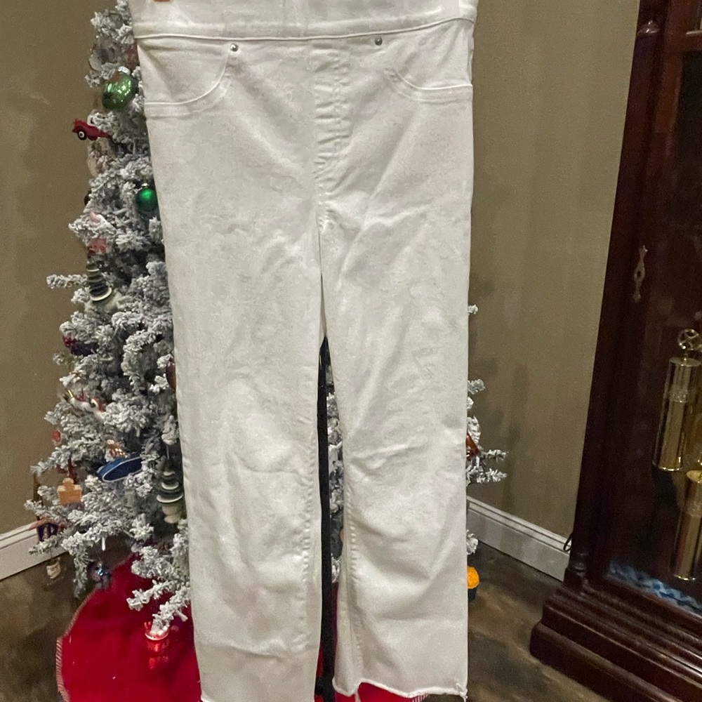 SPANX Women's Flare White Jeans